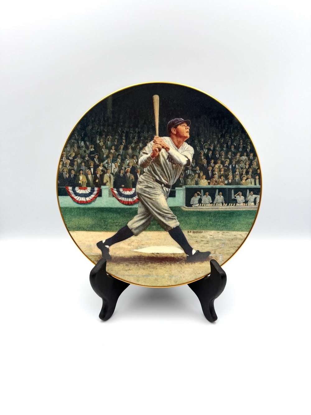 Vintage 1992 Delphi Babe Ruth The Called Shot Collector Plate